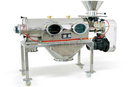 臥式氣流篩進料口出現(xiàn)飛料怎么辦？